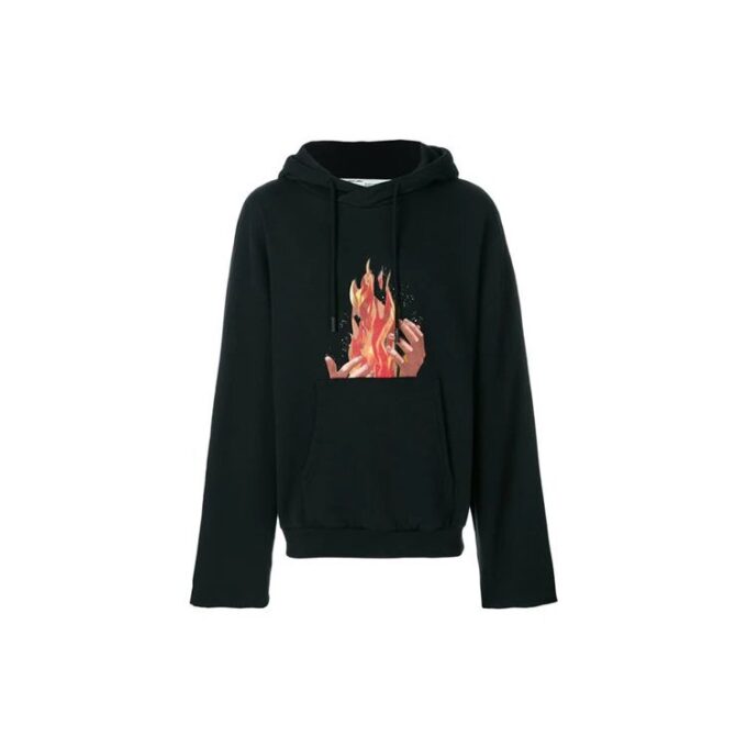 Diag Fire Back Zip Hoodie