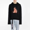 Diag Fire Back Zip Hoodie