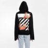 Diag Fire Back Zip Hoodie