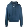Logo Applique Hooded Sweater Men’ s Blue