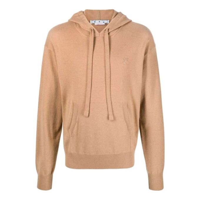 Logo Embroidered Cashmere Hoodie
