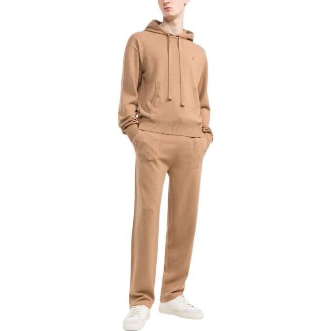 Logo Embroidered Cashmere Hoodie
