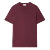 Logo-Embroidered Cotton T-shirt “Burgundy”