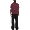 Logo-Embroidered Cotton T-shirt “Burgundy”