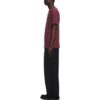 Logo-Embroidered Cotton T-shirt “Burgundy”
