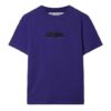 Logo-Embroidered Cotton T-shirt “Dark Purple”