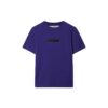 Logo-Embroidered Cotton T-shirt “Dark Purple”