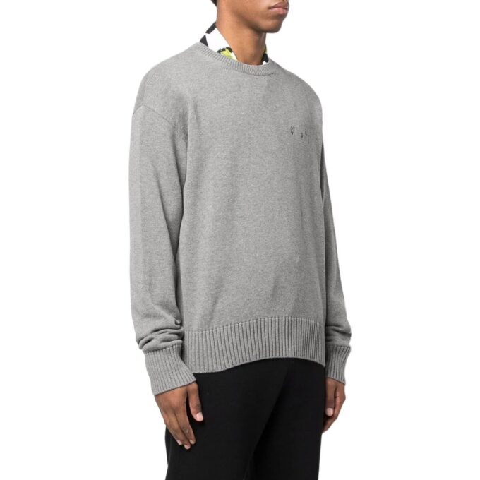 Logo Embroidered Knitted Jumper