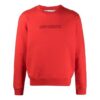 Logo Embroidered Long Sleeves Round Neck Version Red