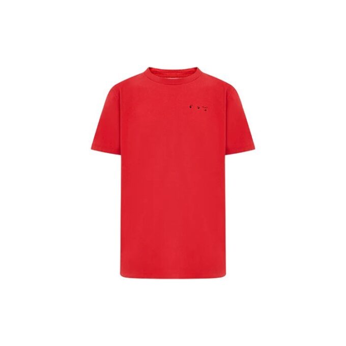 Logo Embroidered Short Sleeve Red