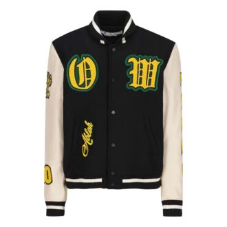Logo-Patch Varsity Jacket “Black”
