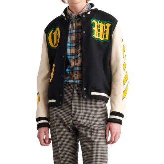 Logo-Patch Varsity Jacket “Black”