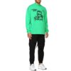 Logo Portrait Embroidered Long Sleeves Unisex Green