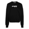 Logo Print Crew Neck Sweatshirt “Black”