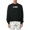 Logo Print Crew Neck Sweatshirt “Black”