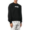 Logo Print Crew Neck Sweatshirt “Black”