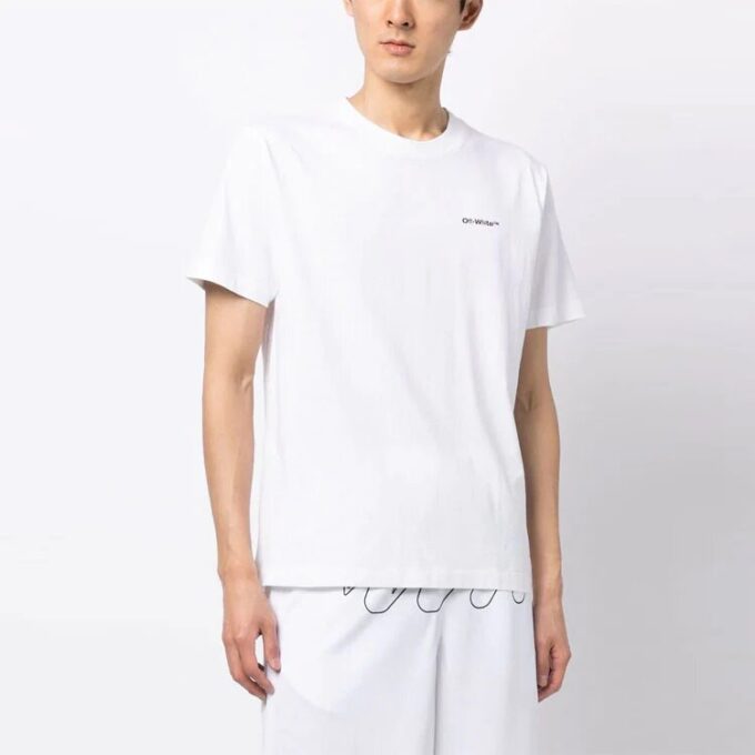 Logo-Print Diag Tee