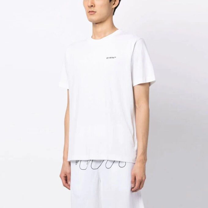 Logo-Print Diag Tee