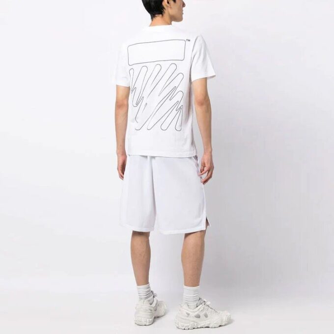 Logo-Print Diag Tee