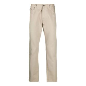 Logo-Print Straight-Leg Jeans