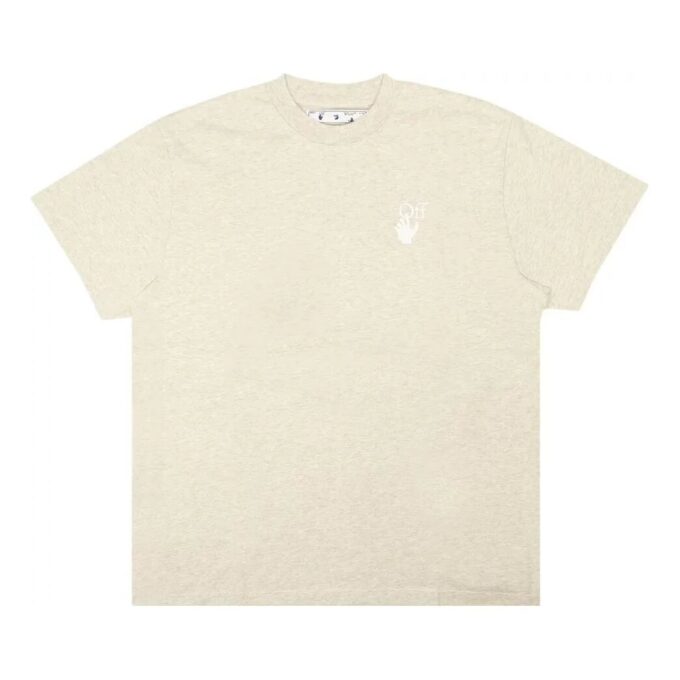 Logo Print Tee In Melanage “Grey”