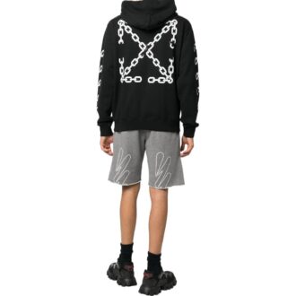logo-print Track Shorts “Grey”
