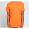 Logo Printed Crewneck Tops Logo Men Orange