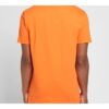 Logo Printed Crewneck Tops Logo Men Orange