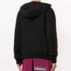 Logo Printing Hooded Pullover Men Black
