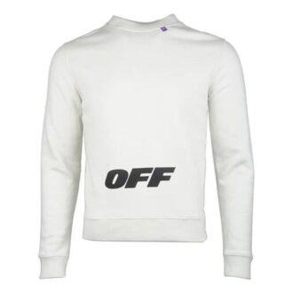 logo Printing Pullover Round Neck Version White