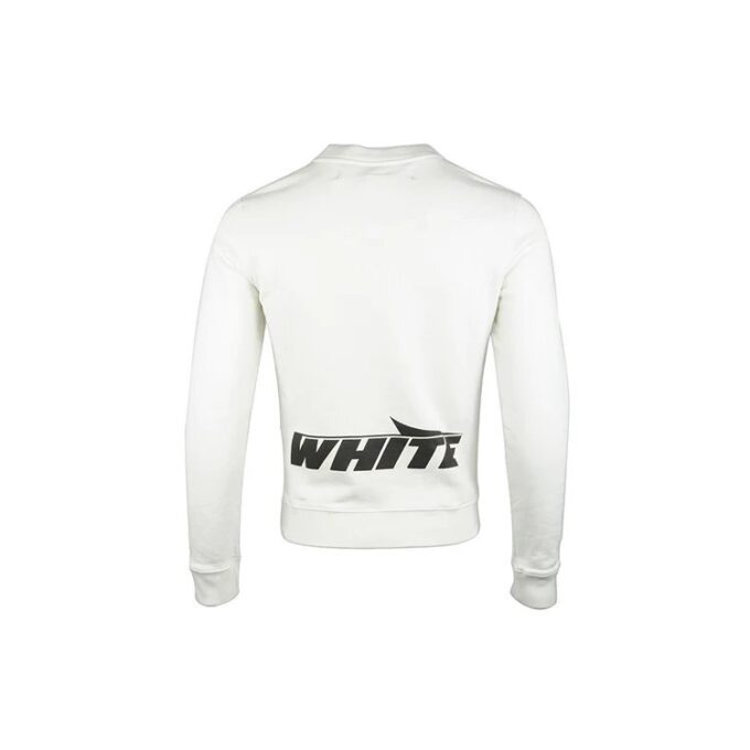 logo Printing Pullover Round Neck Version White