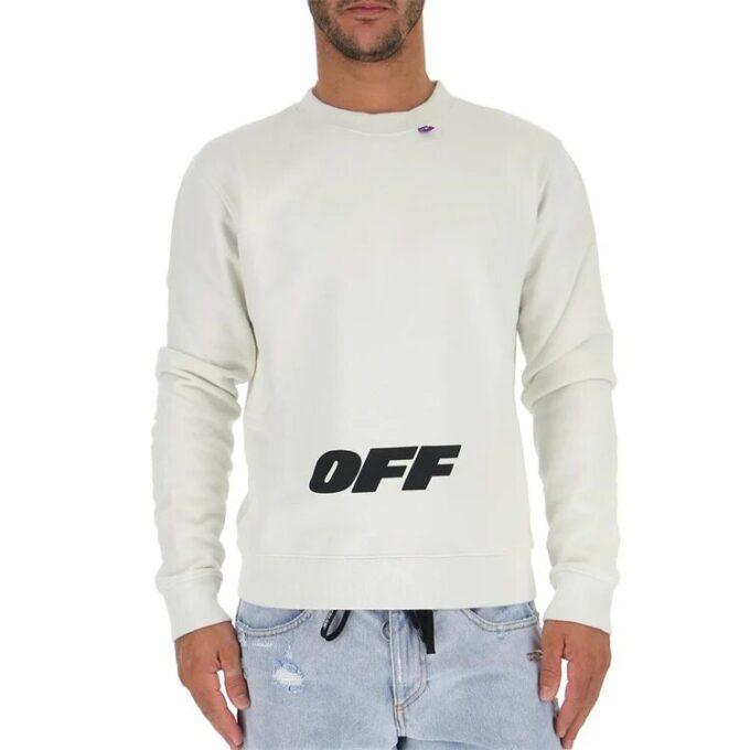 logo Printing Pullover Round Neck Version White