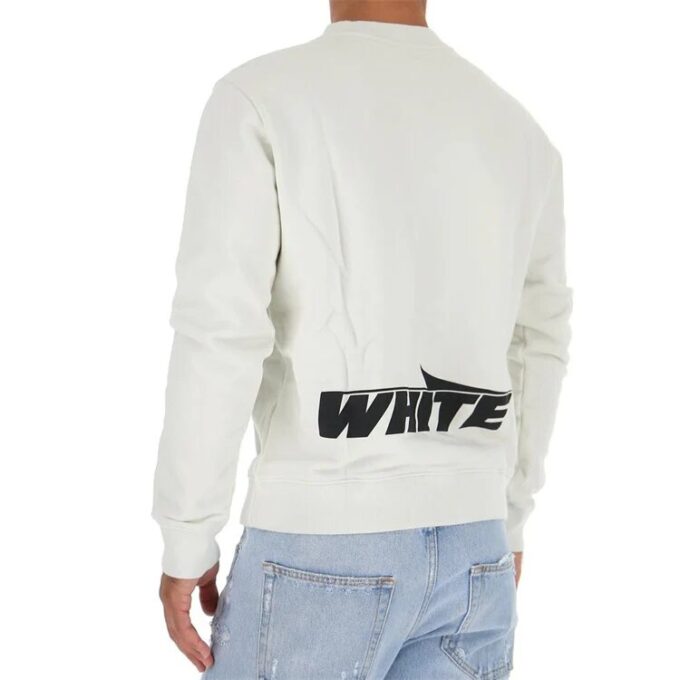 logo Printing Pullover Round Neck Version White