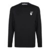 Logo Printing Round Neck Long Sleeves Ordinary Version Black