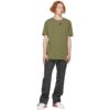 Logo Printing Round Neck Short Sleeve Ordinary Version Green