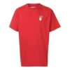 Logo Printing Round Neck Short Sleeve Red