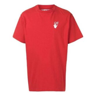 Logo Printing Round Neck Short Sleeve Red
