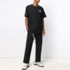Logo Printing Short Sleeve Black T-Shirt
