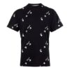 Logo Printing Short Sleeve Loose Fit Black