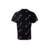 Logo Printing Short Sleeve Loose Fit Black