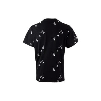 Logo Printing Short Sleeve Loose Fit Black
