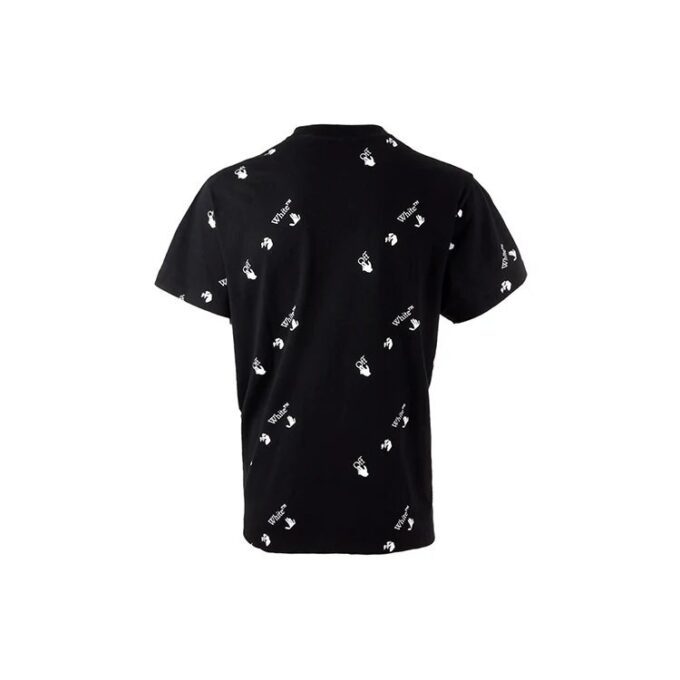 Logo Printing Short Sleeve Loose Fit Black