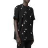 Logo Printing Short Sleeve Loose Fit Black