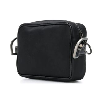 Logo Printing Shoulder Bag Men Black/Yellow
