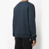 logo Round Neck Pullover Long Sleeves Navy Blue