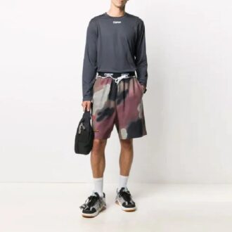 Logo Round Neck Pullover Long Sleeves Version Gray