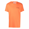 Logo Round Neck Short Sleeve Ordinary Version Orange