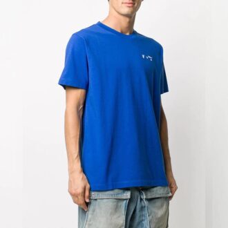 Logo Round-neck Sweat Shirt Men’ s Blue