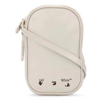 logo shoulder strap pouch “Beige”