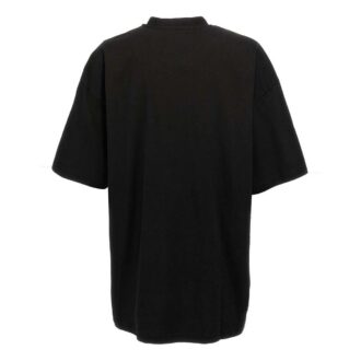 Logo-Stamp Cotton T-shirt “Black”